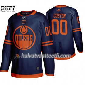 Lasten NHL Edmonton Oilers Pelipaita Custom Adidas 2019-20 Sininen Authentic